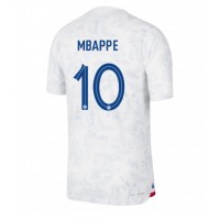 Echipament fotbal Franţa Kylian Mbappe #10 Tricou Deplasare Mondial 2022 maneca scurta
